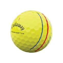 Callaway Chrome Soft X Triple Track Yellow Golf Balls -EliteGolf Store callaway 2022 chrome soft x triple track yellow golf balls quarter itempicture