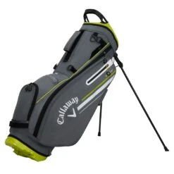 Callaway 2023 Chev Stand Bag -EliteGolf Store callaway 2023 chev stand bag charcoal flo yellow itempicture