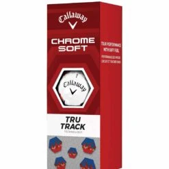 Callaway Chrome Soft TruTrack Red/Blue Golf Balls -EliteGolf Store callaway 2023 chrome soft red blue trutrack golf balls sleeve itempicture