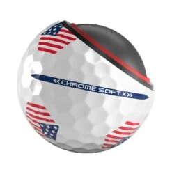 Callaway Chrome Soft X TruTrack USA Golf Balls -EliteGolf Store callaway 2023 chrome soft x usa trutrack golf balls tech itempicture