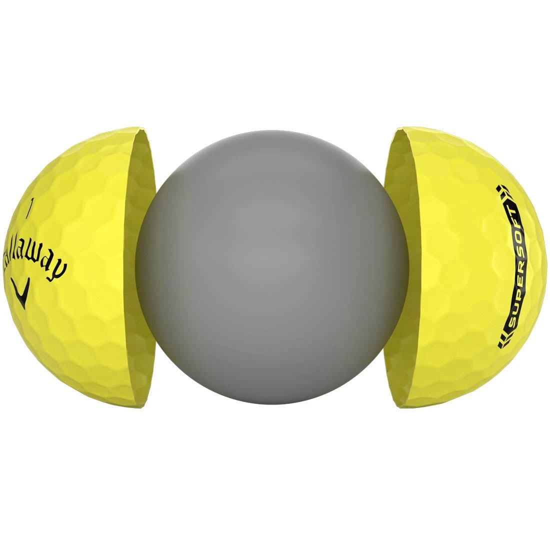 Callaway Supersoft Yellow Personalized Golf Balls 5 Callaway Supersoft Yellow Personalized Golf Balls - Image 3