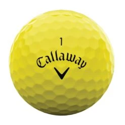 Callaway Warbird Yellow Personalized Golf Balls -EliteGolf Store callaway 2023 warbird yellow golf balls front itempicture