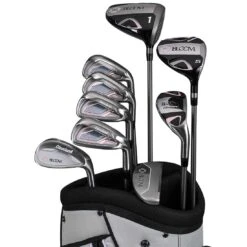 Cleveland Women's Bloom Complete Set -EliteGolf Store cleveland 2023 womens bloom complete set grey blue closeup itempicture