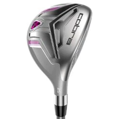 Cobra Women's Fly-XL Complete Set Silver/Plum W/ Cart Bag -EliteGolf Store cobra womens fly xl set silver plum hybrid
