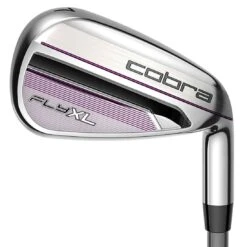 Cobra Women's Fly-XL Complete Set Silver/Plum W/ Cart Bag -EliteGolf Store cobra womens fly xl set silver plum iron