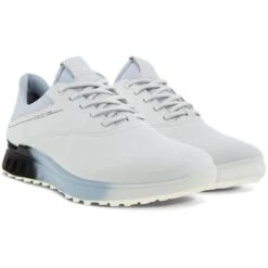 Ecco S-Three Golf Shoes White/Black/Air 11 Ecco S-Three Golf Shoes White/Black/Air -EliteGolf Store ecco s three golf shoes white black air pair itempicture