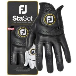 FootJoy StaSof Golf Glove 14 FootJoy StaSof Golf Glove -EliteGolf Store footjoy 2023 stasof golf glove black package and glove itempicture