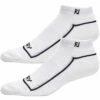 FootJoy Women's ProDry Sportlet Socks (2 Pairs) 2 FootJoy Women's ProDry Sportlet Socks (2 Pairs) -EliteGolf Store footjoy 2024 womens prodry sportlet socks 2 pack white itempicture