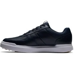 FootJoy Contour Casual Golf Shoes Navy -EliteGolf Store footjoy contour casual golf shoes navy 54372 spine itempicture