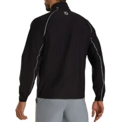FootJoy DryJoys Select Rain Jacket -EliteGolf Store footjoy dryjoys select rain jacket black charcoal back itempicture