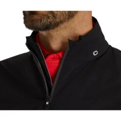 FootJoy DryJoys Select Rain Jacket -EliteGolf Store footjoy dryjoys select rain jacket black charcoal detail itempicture