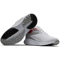 FootJoy Flex XP Golf Shoes White/Red -EliteGolf Store footjoy fj flex xp golf shoes white red 56277 beauty itempicture