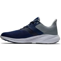 FootJoy Flex Golf Shoes Navy/Grey -EliteGolf Store footjoy flex golf shoes navy grey 56285 spine itempicture