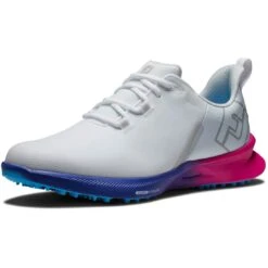 FootJoy Fuel Sport Golf Shoes White/Pink -EliteGolf Store footjoy fuel sport golf shoes white pink 55455 toe itempicture