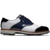 FootJoy Premiere Series Wilcox Golf Shoes Navy/White -EliteGolf Store footjoy premiere series wilcox golf shoes navy white 54323 profile itempicture