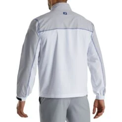 FootJoy Sport Windshirt -EliteGolf Store footjoy sport windshirt white grey royal back itempicture
