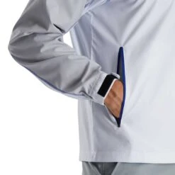 FootJoy Sport Windshirt -EliteGolf Store footjoy sport windshirt white grey royal detail itempicture