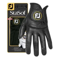 FootJoy 2018 StaSof Golf Glove 7 FootJoy 2018 StaSof Golf Glove -EliteGolf Store footjoy stasof golf glove black black