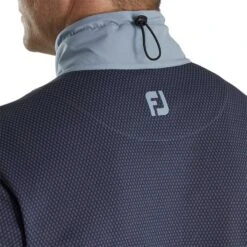 FootJoy ThermoSeries Hybrid Jacket -EliteGolf Store footjoy thermoseries hybrid jacket charcoal grey detail itempicture