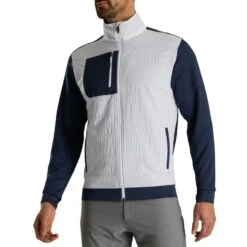 FootJoy ThermoSeries Hybrid Jacket -EliteGolf Store footjoy thermoseries hybrid jacket white navy itempicture