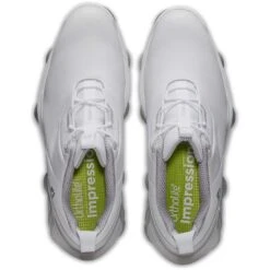 FootJoy Tour Alpha Golf Shoes White/Grey/Lime 15 FootJoy Tour Alpha Golf Shoes White/Grey/Lime -EliteGolf Store footjoy tour alpha golf shoes white grey lime top itempicture