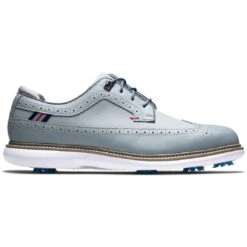 FootJoy Traditions Wing Tip Golf Shoes Grey/Navy/Red
