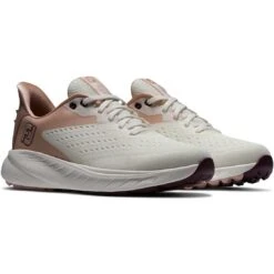 FootJoy Women's Flex XP Golf Shoes Beige -EliteGolf Store footjoy women s flex xp golf shoes beige 95446 pair itempicture
