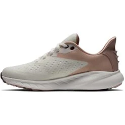 FootJoy Women's Flex XP Golf Shoes Beige -EliteGolf Store footjoy women s flex xp golf shoes beige 95446 side itempicture