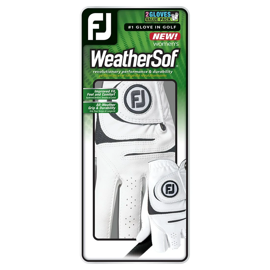 FootJoy Women's WeatherSof Golf Gloves Prior Generation - 2 Pack 3 FootJoy Women's WeatherSof Golf Gloves Prior Generation - 2 Pack