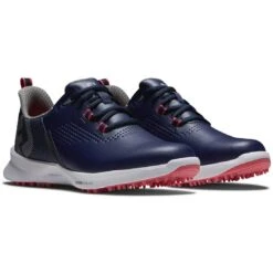 FootJoy Women's FJ Fuel Golf Shoes Navy/Hot Pink -EliteGolf Store footjoy womens fj fuel golf shoes 92374 navy hot pink pair itempicture