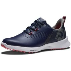 FootJoy Women's FJ Fuel Golf Shoes Navy/Hot Pink -EliteGolf Store footjoy womens fj fuel golf shoes 92374 navy hot pink toe itempicture