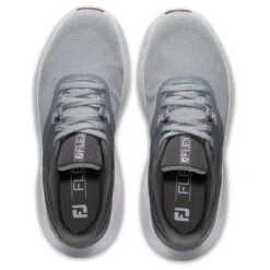 FootJoy Women's Flex Golf Shoes Grey/Charcoal -EliteGolf Store footjoy womens flex golf shoes grey charcoal 95721 top itempicture
