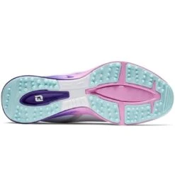 FootJoy Women's Fuel Sport Golf Shoes White/Purple 10 FootJoy Women's Fuel Sport Golf Shoes White/Purple -EliteGolf Store footjoy womens fuel sport golf shoes white purple 90547 sole itempicture