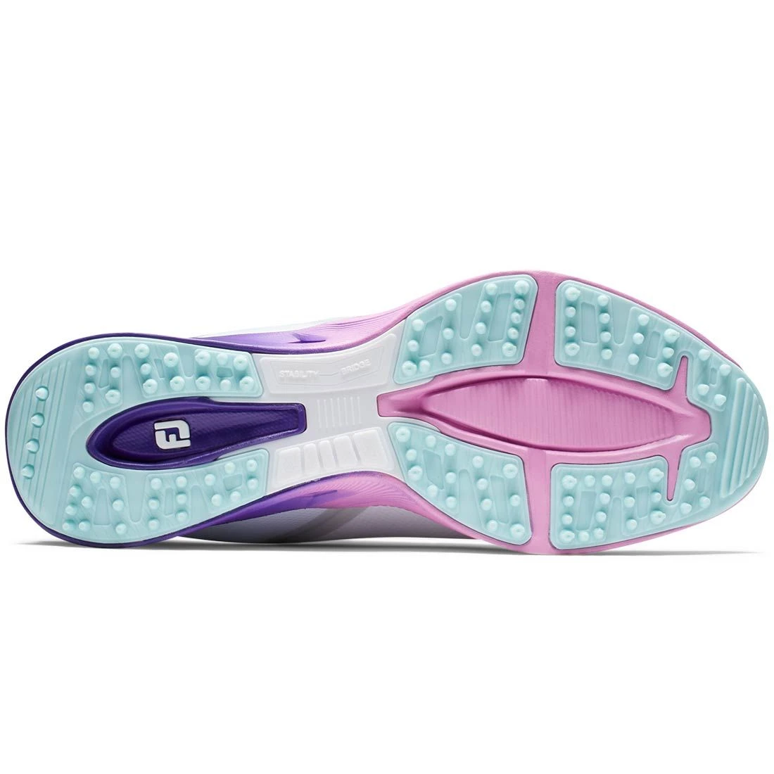 FootJoy Women's Fuel Sport Golf Shoes White/Purple 4 FootJoy Women's Fuel Sport Golf Shoes White/Purple - Image 2