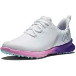 FootJoy Women's Fuel Sport Golf Shoes White/Purple 11 FootJoy Women's Fuel Sport Golf Shoes White/Purple -EliteGolf Store footjoy womens fuel sport golf shoes white purple 90547 toe itempicture