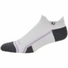 FootJoy Women's Tech D.R.Y. Roll Tab Socks -EliteGolf Store footjoy womens tech dry roll tab socks nimbus cloud grey itempicture