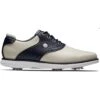 FootJoy Women's Traditions Saddle Golf Shoes Cream/Navy -EliteGolf Store footjoy womens traditions saddle golf shoes cream navy 97922 profile itempicture