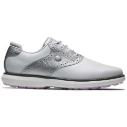 FootJoy Women's Traditions SL Golf Shoes White/Silver