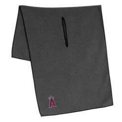 Team Effort MLB 19 X 41 Grey Microfiber Towel -EliteGolf Store mcarthur sports mlb grey microfiber towel los angeles angels