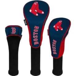 Team Effort MLB Set Of 3 Headcovers -EliteGolf Store mcarthur sports mlb set of 3 headcovers boston red sox