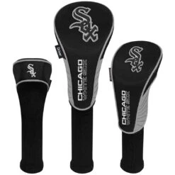 Team Effort MLB Set Of 3 Headcovers -EliteGolf Store mcarthur sports mlb set of 3 headcovers chicago white sox