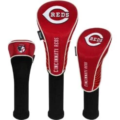 Team Effort MLB Set Of 3 Headcovers -EliteGolf Store mcarthur sports mlb set of 3 headcovers cincinnati reds