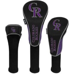 Team Effort MLB Set Of 3 Headcovers -EliteGolf Store mcarthur sports mlb set of 3 headcovers colorado rockies