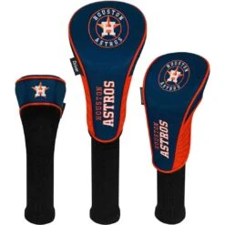 Team Effort MLB Set Of 3 Headcovers -EliteGolf Store mcarthur sports mlb set of 3 headcovers houston astros