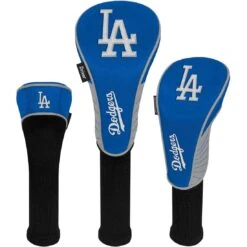 Team Effort MLB Set Of 3 Headcovers -EliteGolf Store mcarthur sports mlb set of 3 headcovers los angeles dodgers