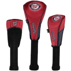 Team Effort MLB Set Of 3 Headcovers -EliteGolf Store mcarthur sports mlb set of 3 headcovers washington nationals