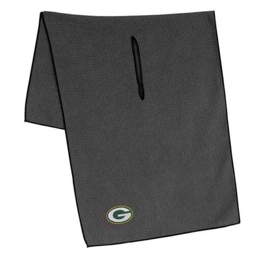 Team Effort NFL 19 X 41 Grey Microfiber Towel -EliteGolf Store mcarthur sports nfl grey microfiber towel green bay packers