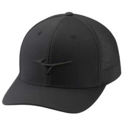 Mizuno Tour Vent Adjustable Hat -EliteGolf Store mizuno tour vent adjustable hat black itempicture