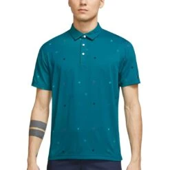 Nike Dri-FIT Player Heritage Print Polo -EliteGolf Store nike dri fit player heritage print polo bright spruce itempicture