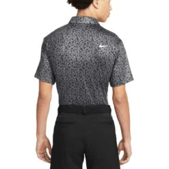 Nike Dri-FIT Tour Micro Camo Polo -EliteGolf Store nike dri fit tour camo polo iron grey back itempicture